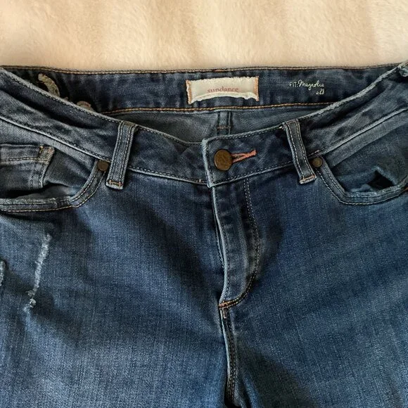 Sundance Women's Embroidered Jeans size 28 - Picture 7 of 12